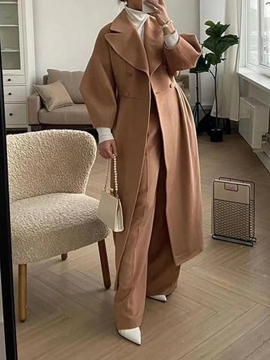 manteau long élégance pur