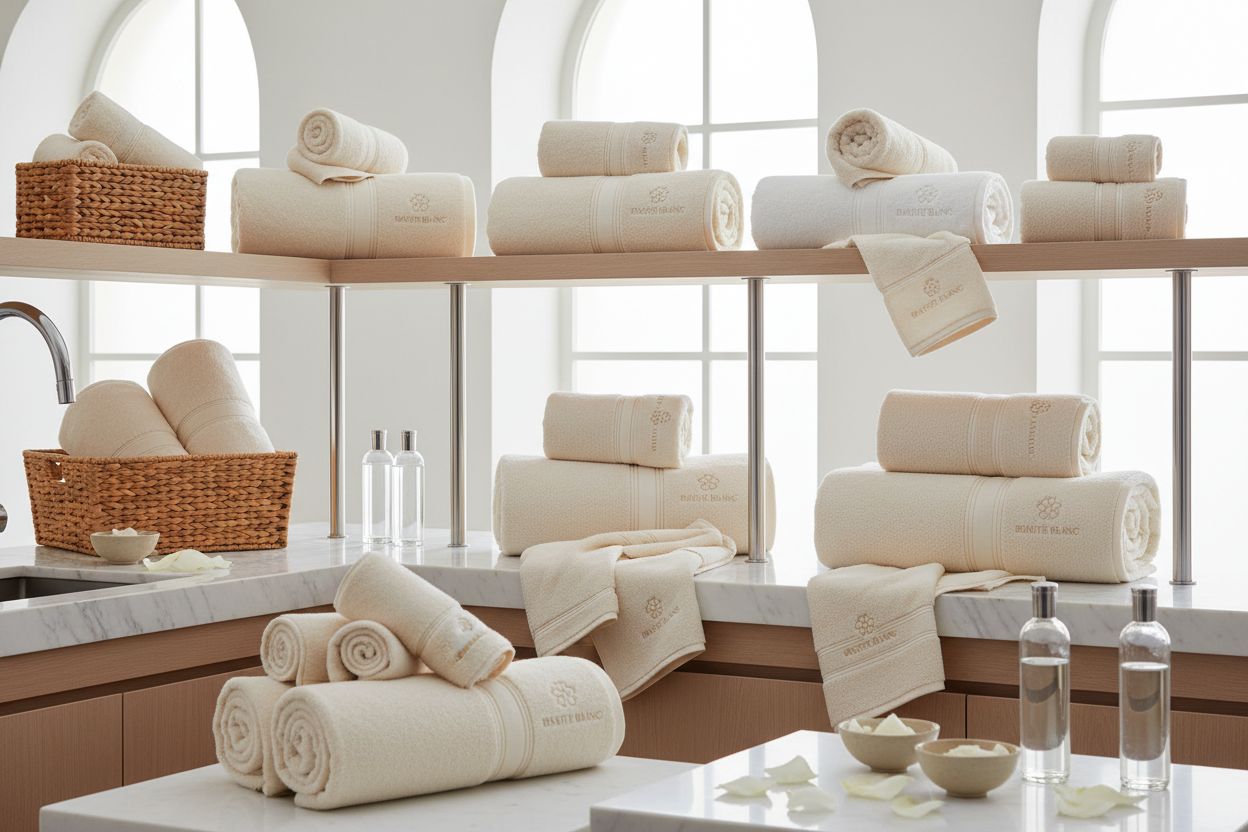 linge d'institut de beauté haut de gamme